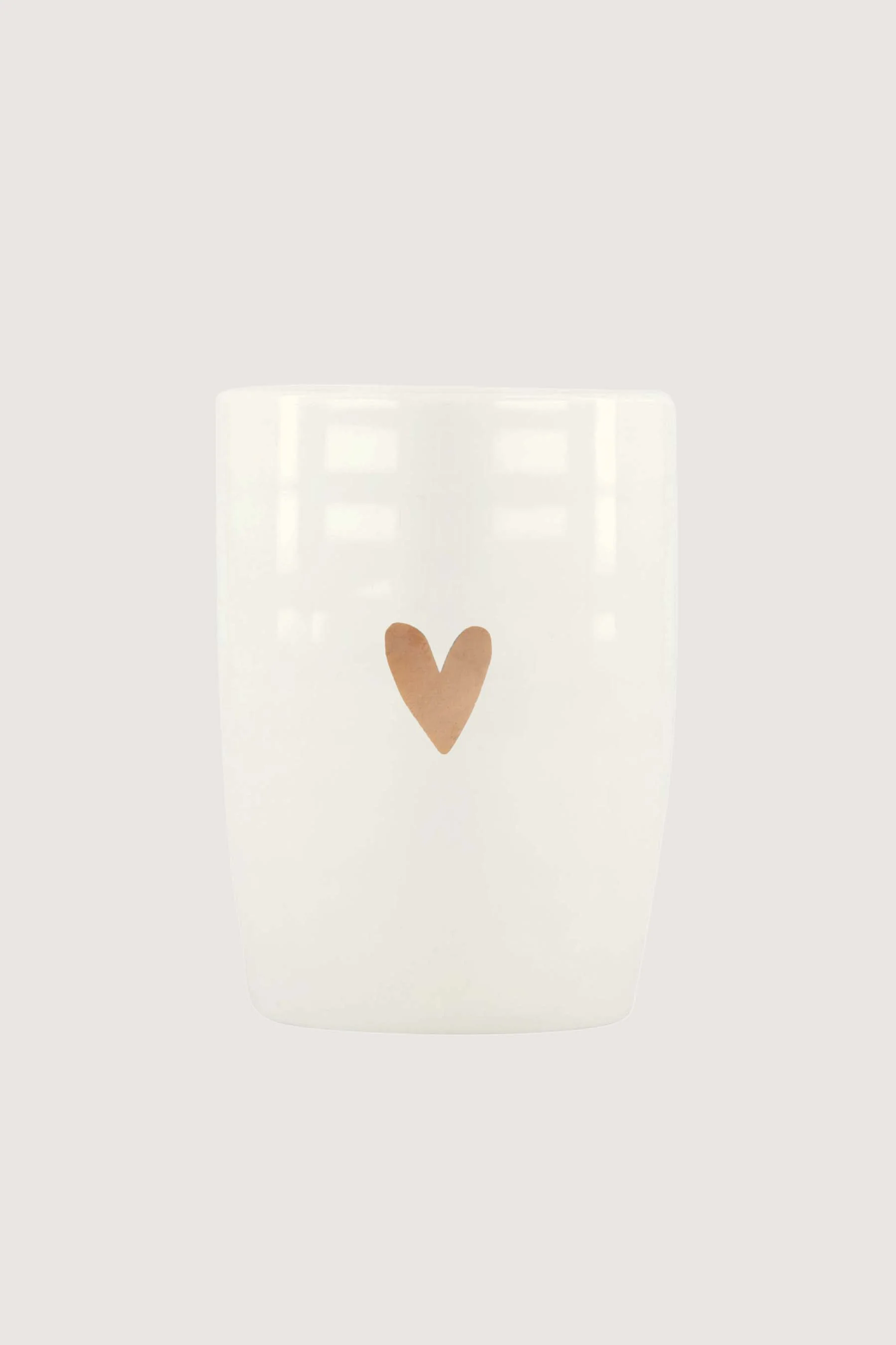 koffiemok goud hartje | white